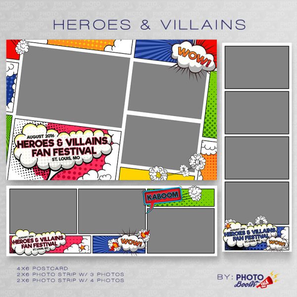 Heroes & Villains 1 - Photoshop PSD Files