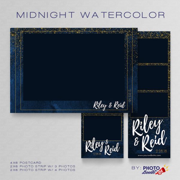 Midnight Watercolor - Photoshop PSD Files
