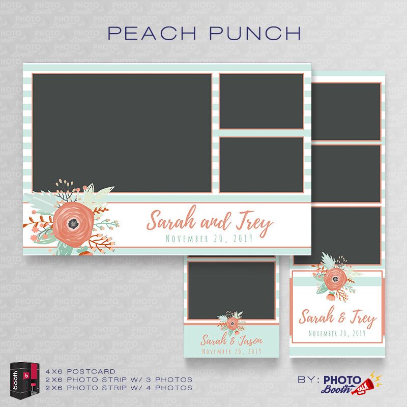Peach Punch Darkroom Booth Templates