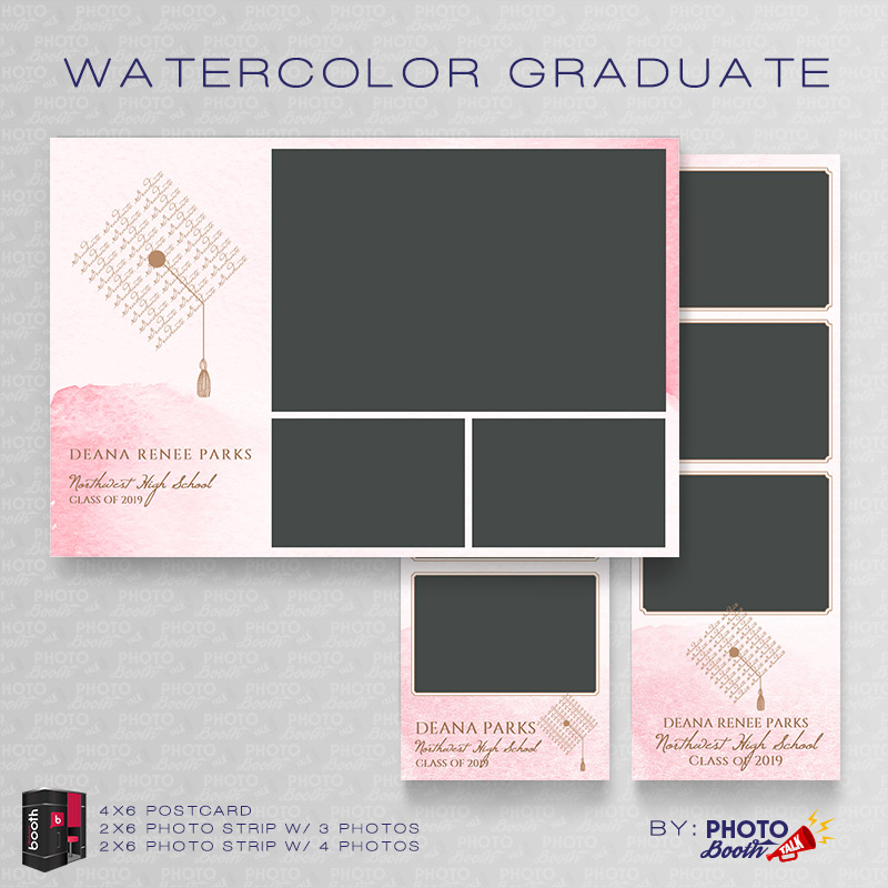Watercolor Graduate - For Darkroom Booth