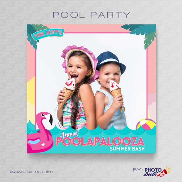 Pool Party - Square - Photoshop PSD File