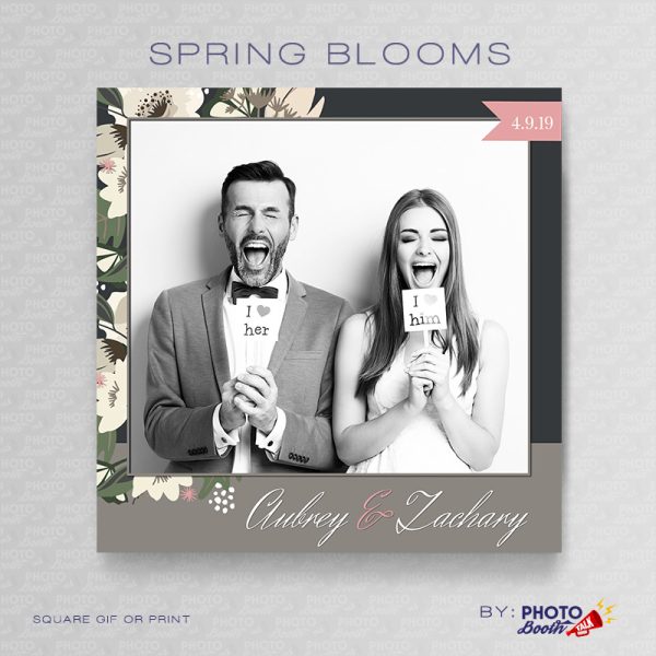 Spring Blooms - Square  - Photoshop PSD File
