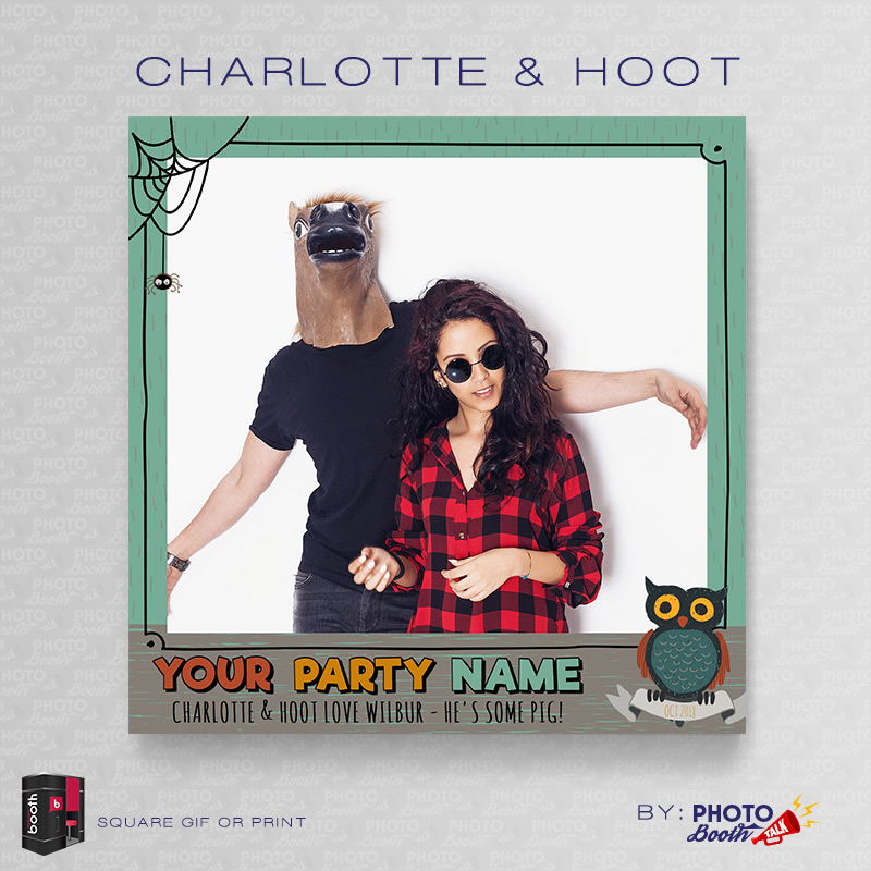 Charlotte and Hoot - SQUARE - for Darkroom Booth