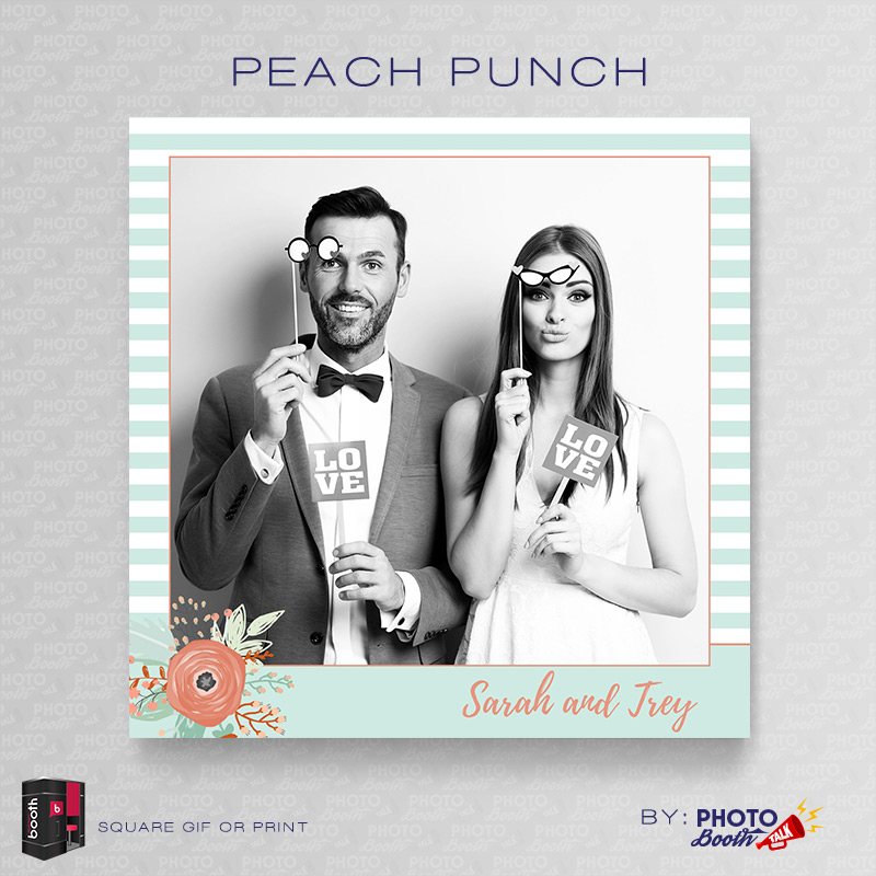 Peach Punch - SQUARE - for Darkroom Booth