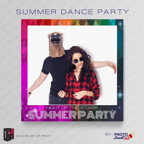 Summer Dance Party - SQUARE - for Darkroom Booth