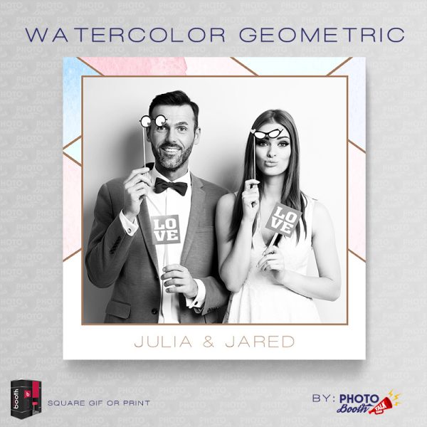 Watercolor Geometric - SQUARE - for Darkroom Booth