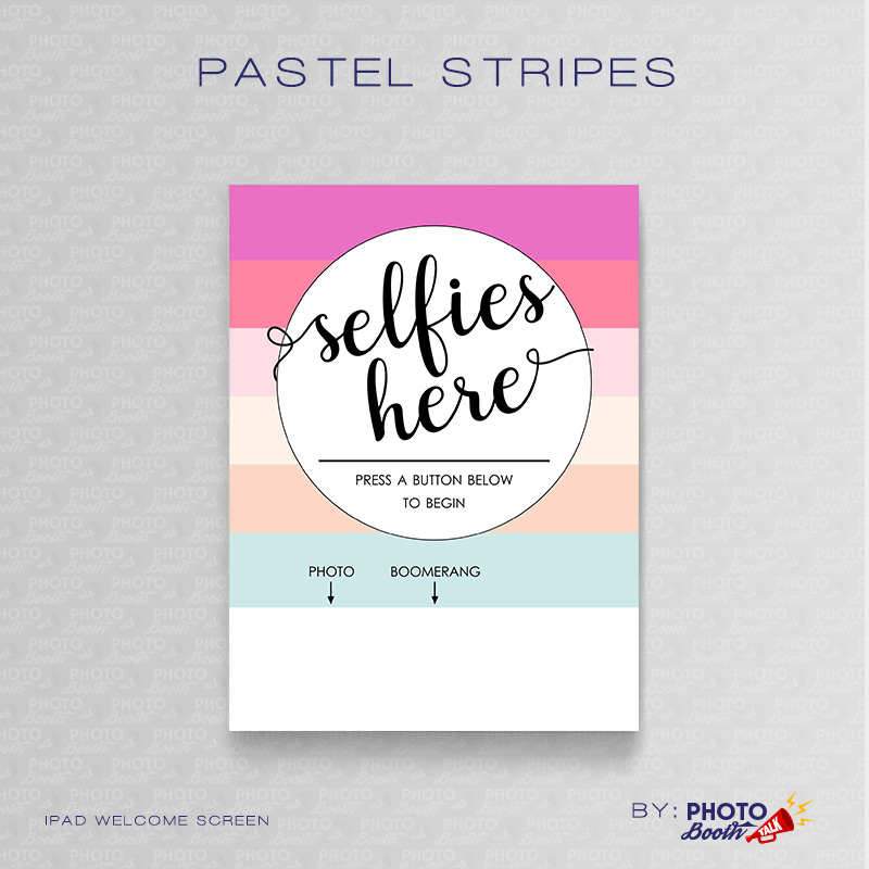 Pastel Stripes - iPad Welcome Screen