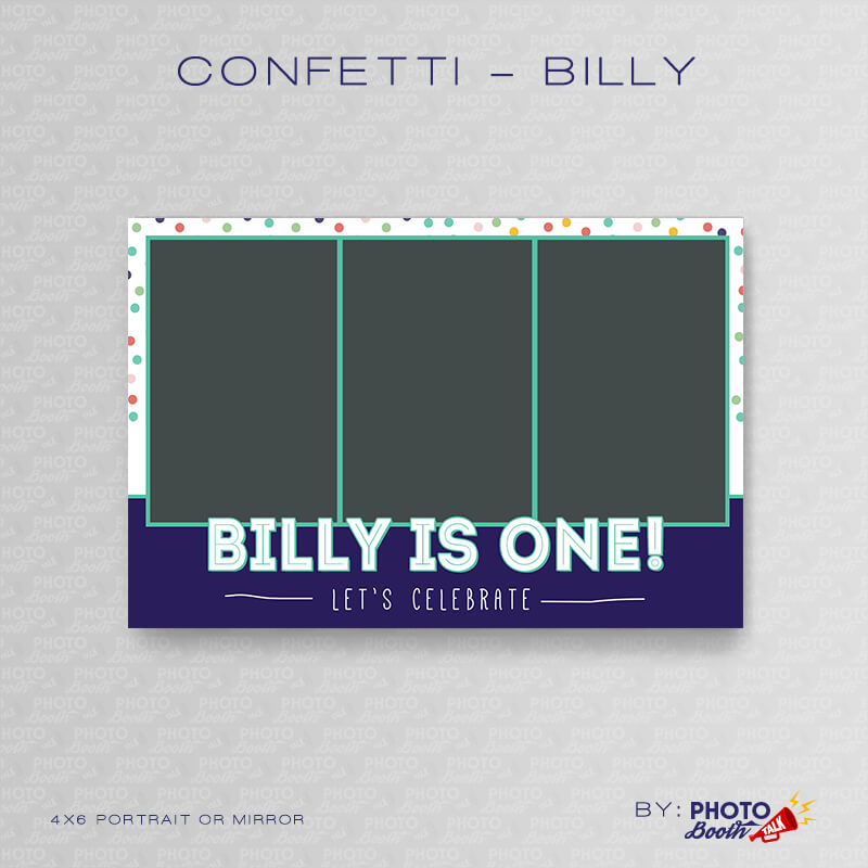 Confetti Billy - Portrait Mirror - Photoshop PSD Files