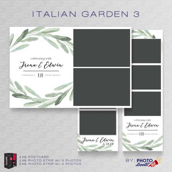 Italian Garden 3 - For Darkroom Booth
