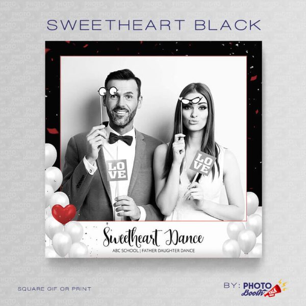 Sweetheart - Black - Square - Photoshop PSD Files