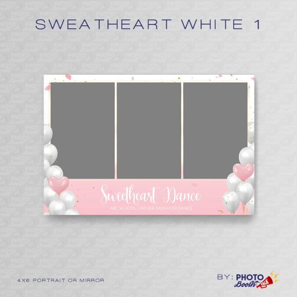 Sweetheart - White - 1 - Portrait Mirror  - Photoshop PSD Files