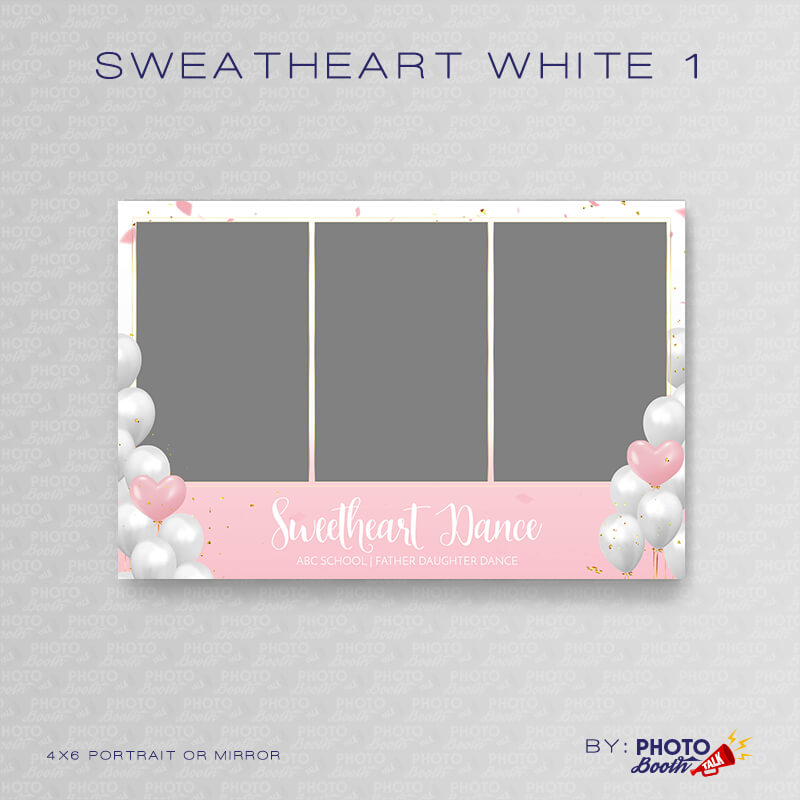 Sweetheart - White - 1 - Portrait Mirror - Photoshop PSD Files
