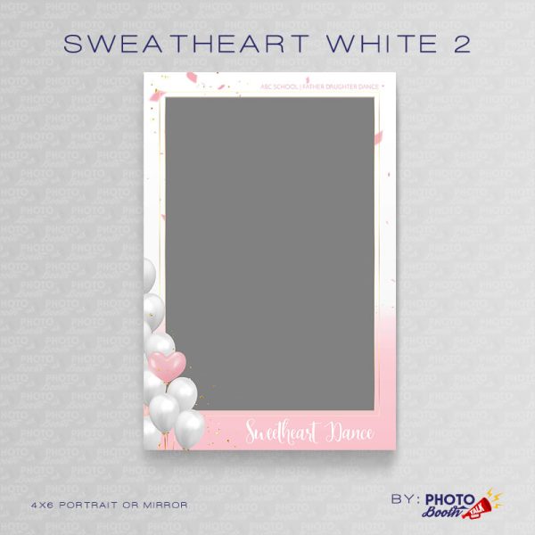 Sweetheart - White - 2 - Portrait Mirror  - Photoshop PSD Files