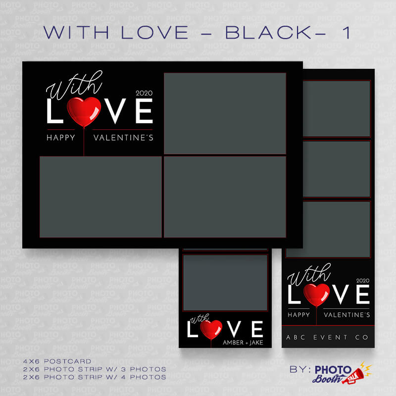 With Love - Black - 1 - Photoshop PSD Files