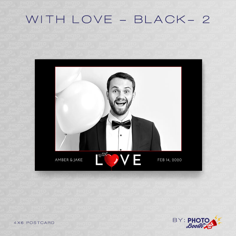 With Love - Black - 1 - Portrait Mirror - Photoshop PSD Files - Image 2