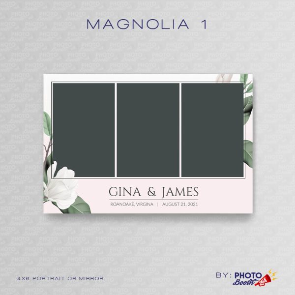 Magnolia 1 - Portrait Mirror - Photoshop PSD Files