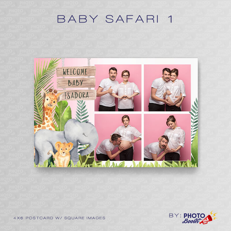 Baby Safari 1 - Square - Photoshop PSD Files - Image 3