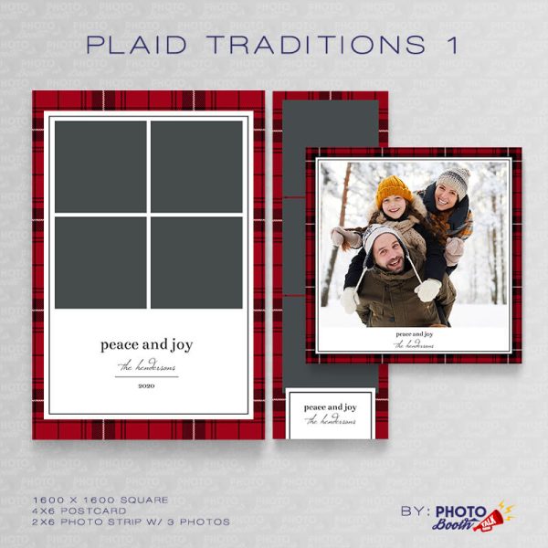 Plaid Traditions 1 - Square - For Darkroom Booth
