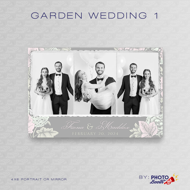 Garden Wedding 1 - Portrait Mirror - Photoshop PSD Files - Image 2