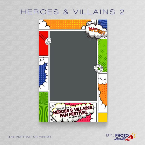 Heroes & Villains 2 - Portrait Mirror  - Photoshop PSD Files
