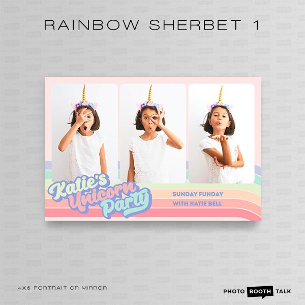 Rainbow Sherbet 1 - Portrait Mirror  - Photoshop PSD Files