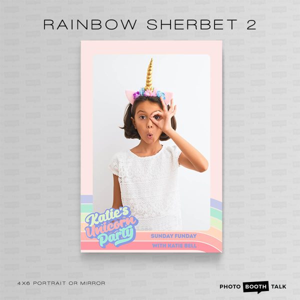 Rainbow Sherbet 2 - Portrait Mirror - Photoshop PSD Files