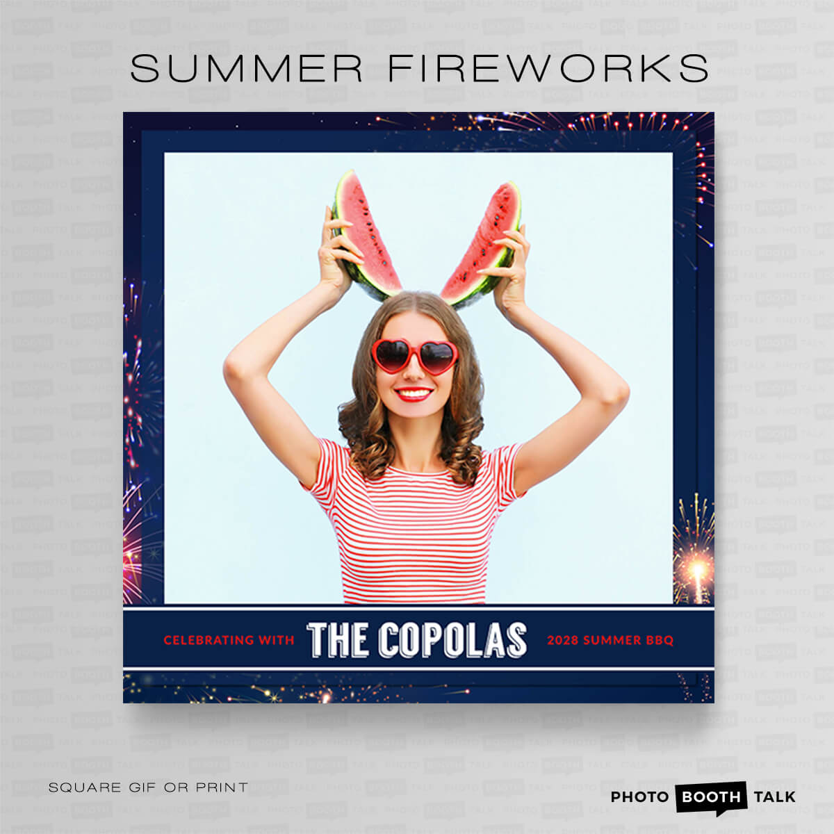 Summer Fireworks 1 - Square - Photoshop PSD Files - Image 3