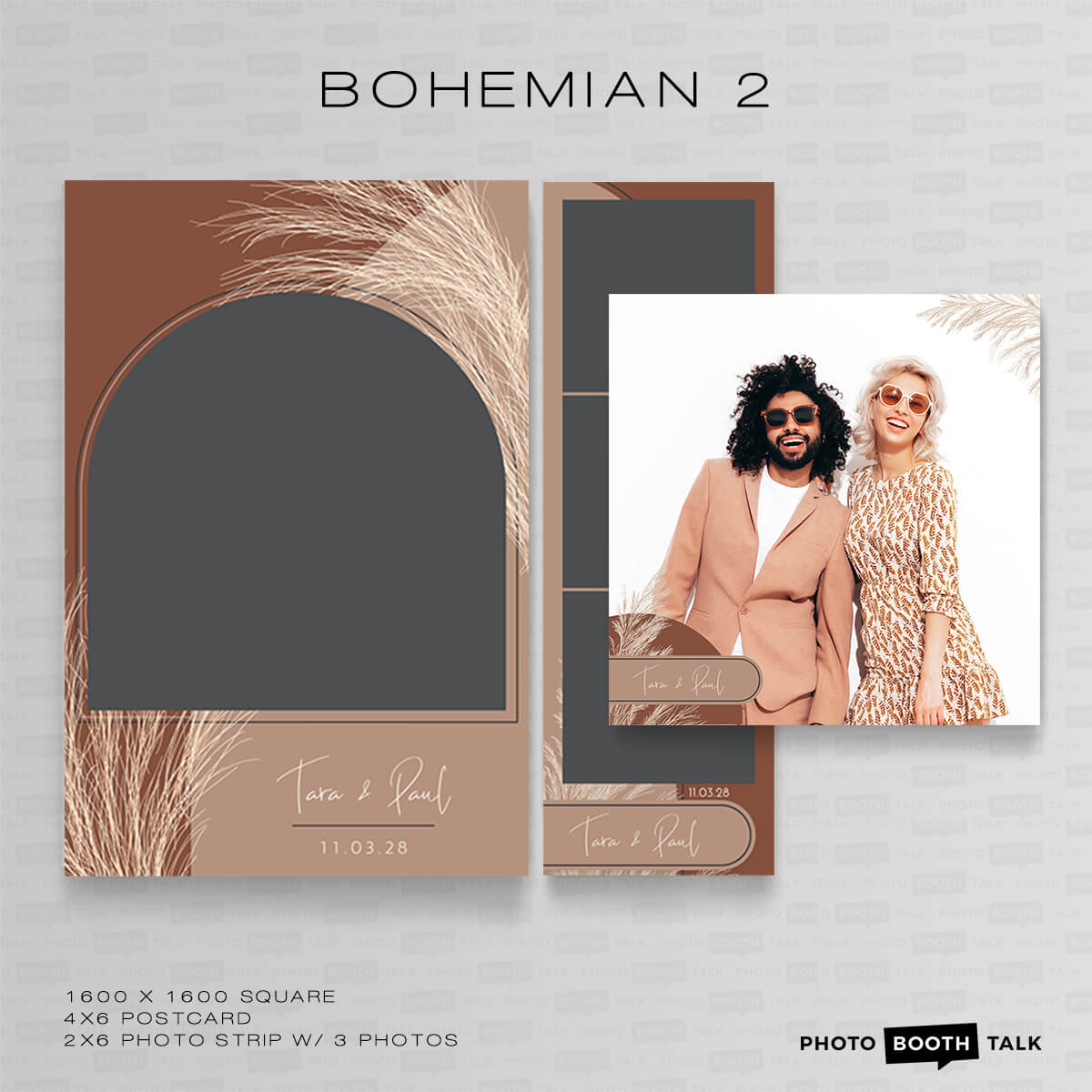 Bohemian 2 Square For Canva Photo Booth Talk