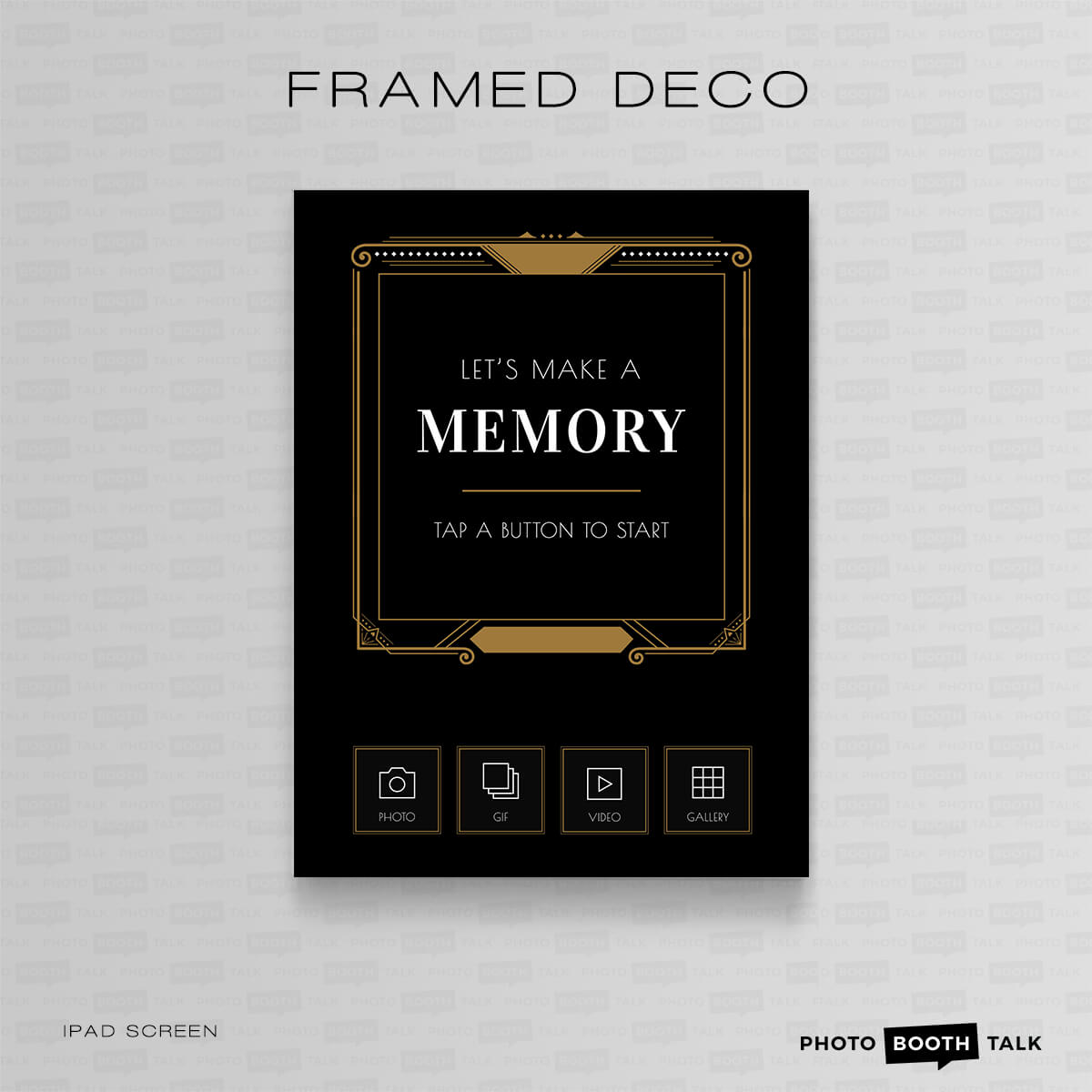 Framed Deco - iPad Welcome Screen & Buttons for Canva