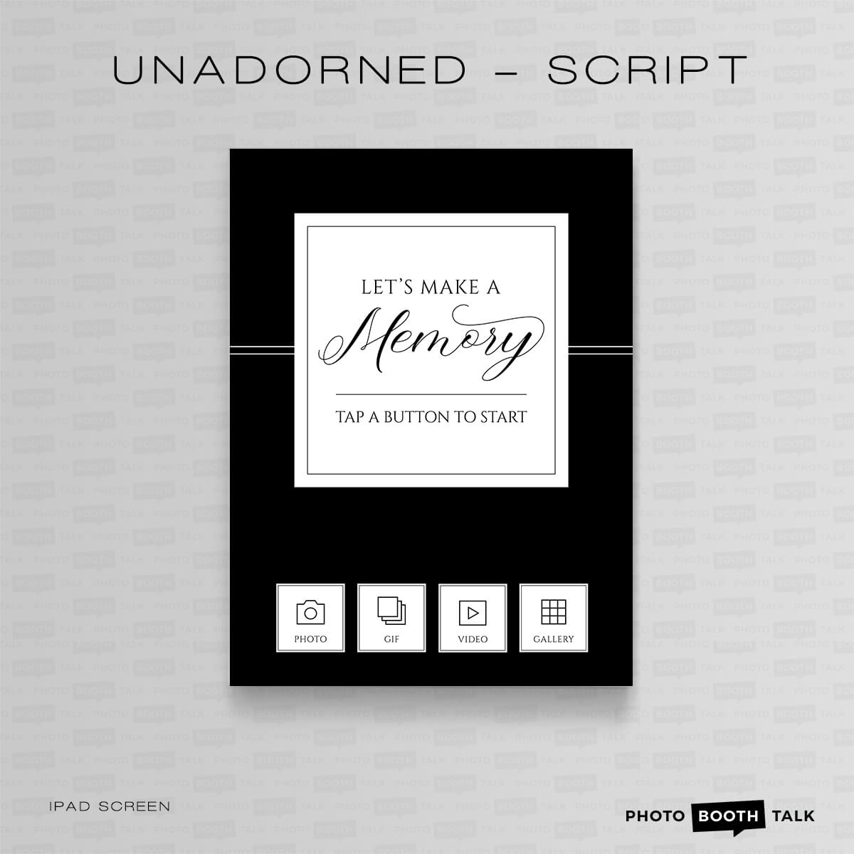 Unadorned - iPad Welcome Screen & Buttons - Image 2