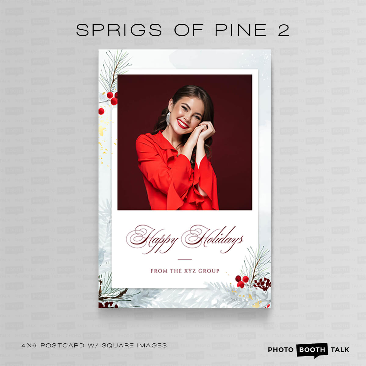 Sprigs of Pine 2 - Square - For Darkroom Booth - Image 2