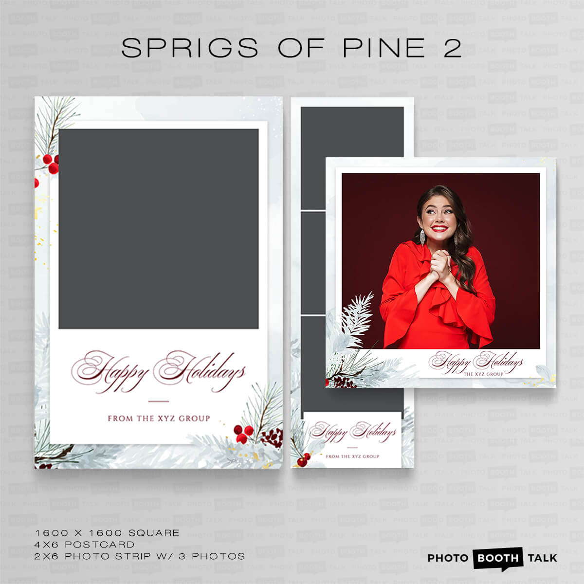 Sprigs of Pine 2 - Square - For Darkroom Booth