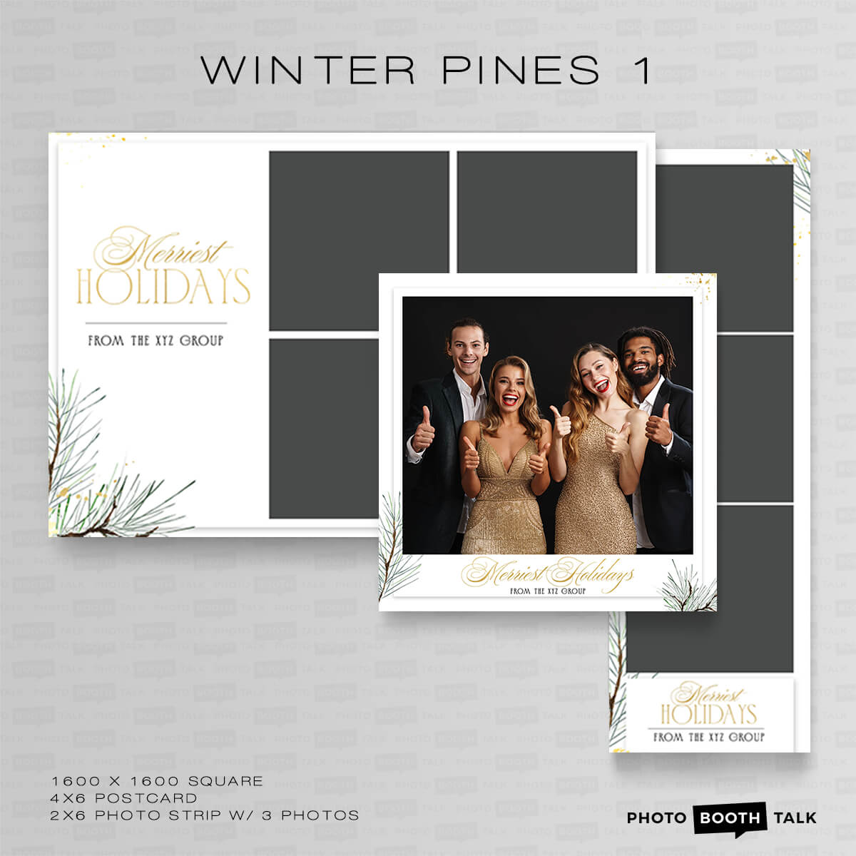 Winter Pines 1 - Square - For Darkroom Booth