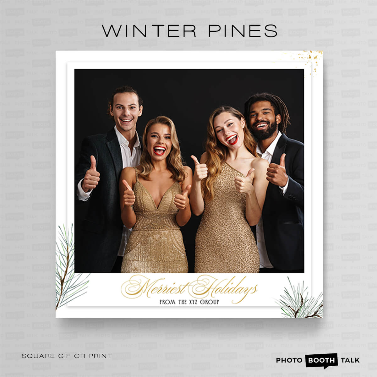 Winter Pines 2 - Square - Photoshop PSD Files - Image 3