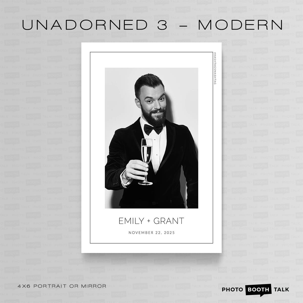 Unadorned 3 - Portrait Mirror - For Canva