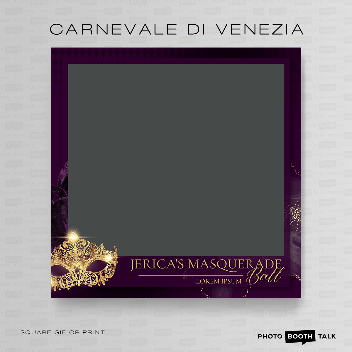 Carnevale di Venezia 2 - Square - For Darkroom Booth - Image 3