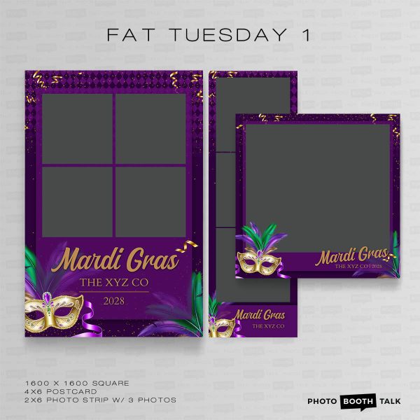 Fat Tuesday 1 - Square - For Darkroom Booth