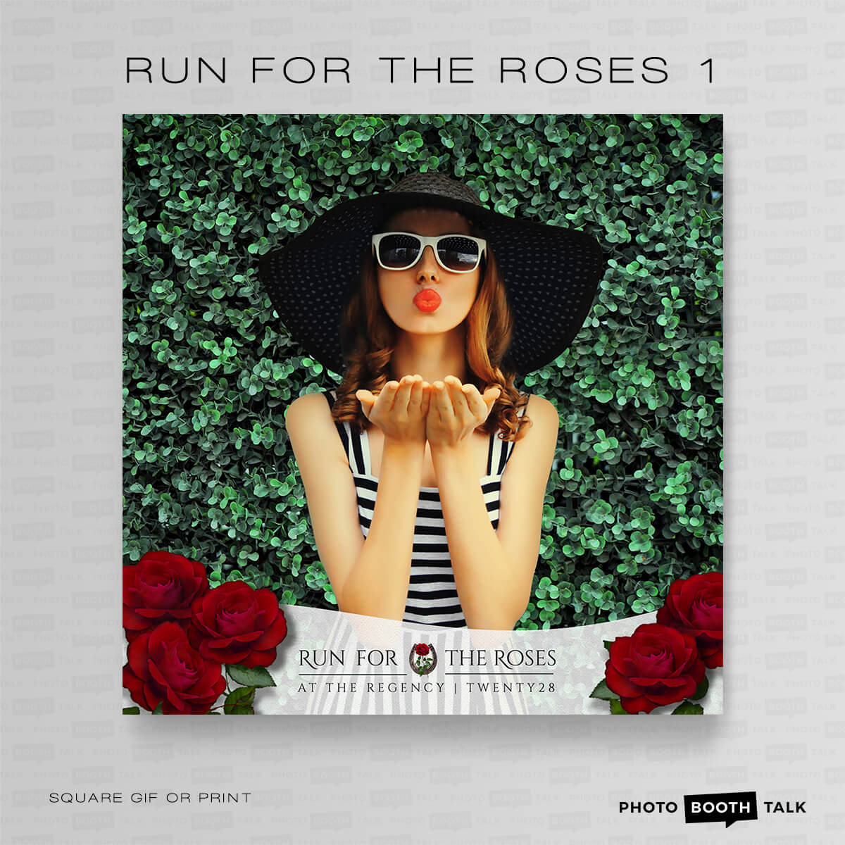 Run For Roses Vector Run for the Roses 1 – Square – For Darkroom Booth | Photo Booth Talk