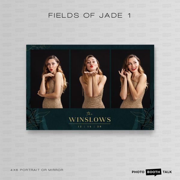 Fields of Jade 1 - Portrait Mirror  - Photoshop PSD Files