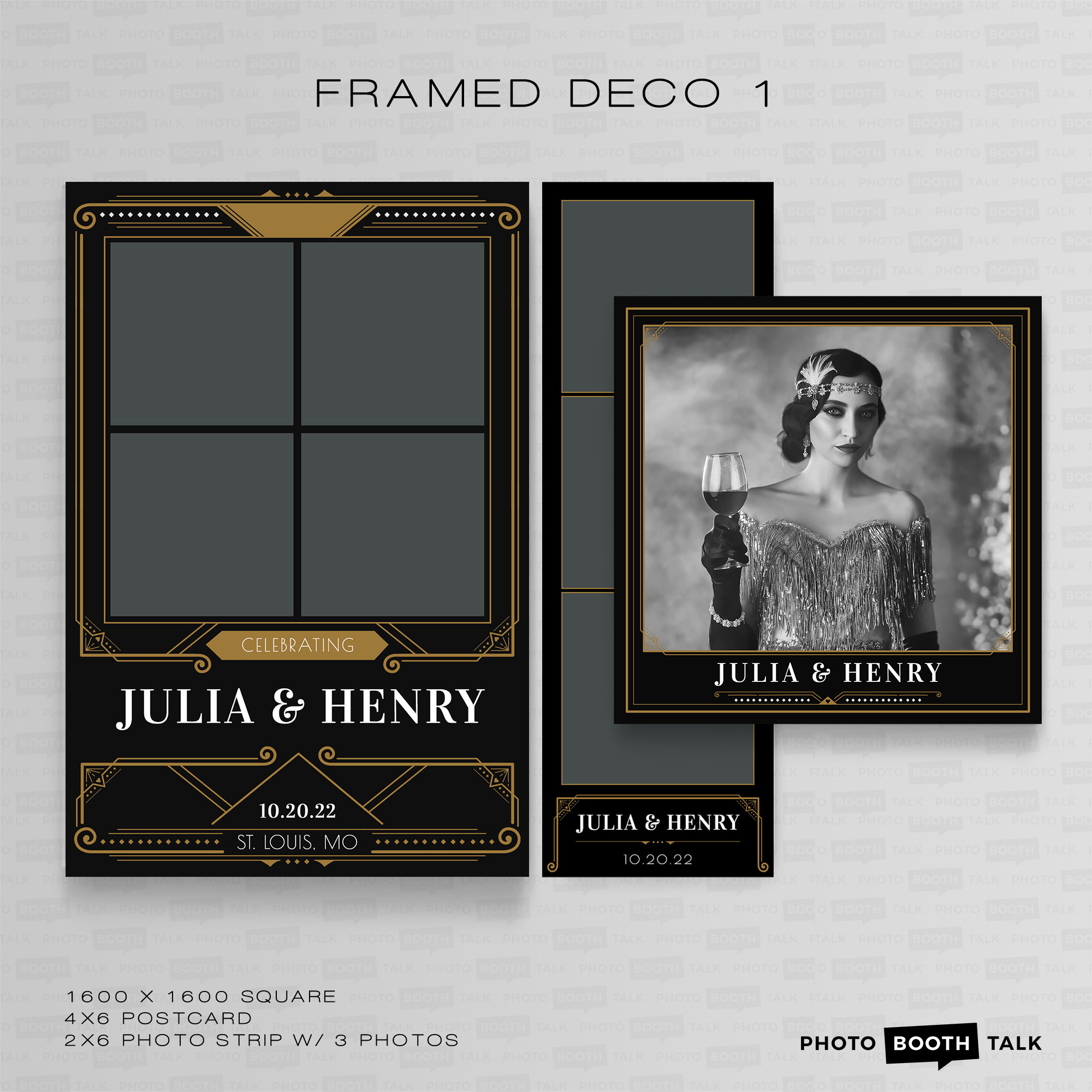 Framed Deco 1 - Square - For Canva