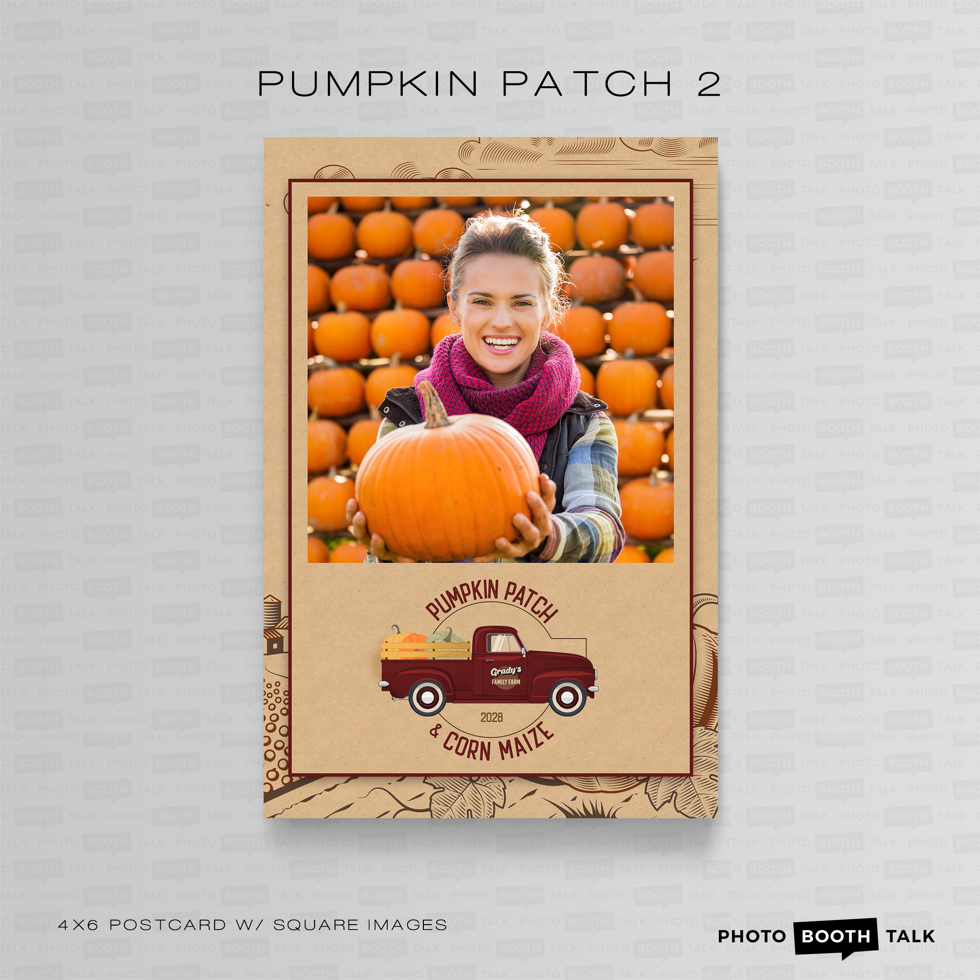 Pumpkin Patch 2 – Square – For Canva | Photo Booth Talk