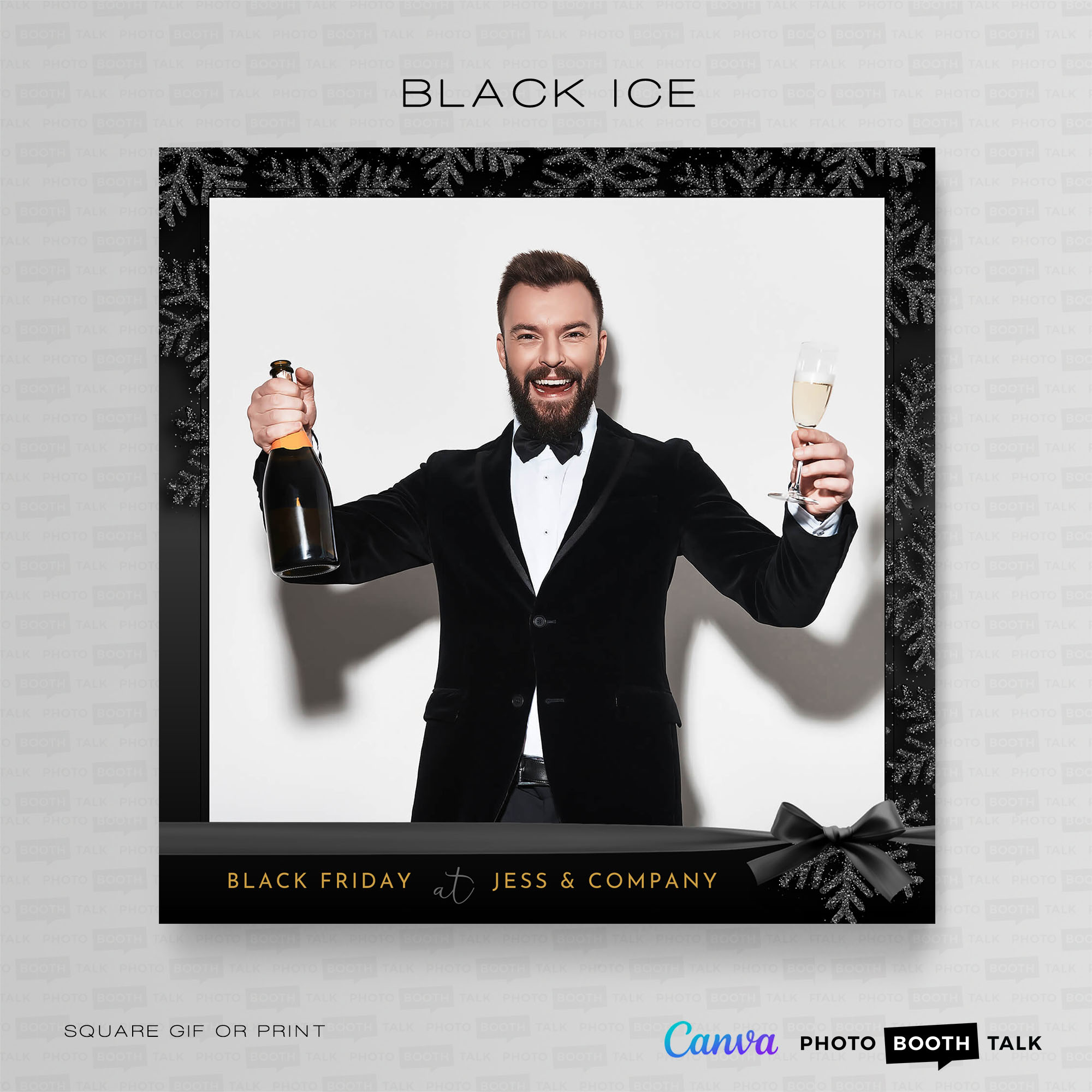 Black Ice - Square - For Canva