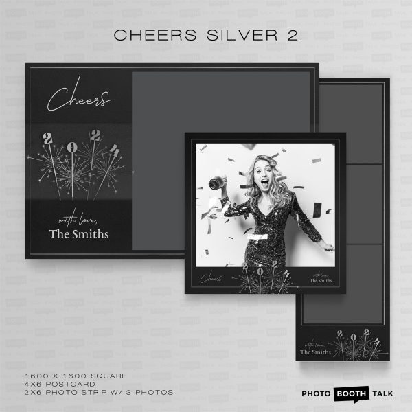 Cheers Silver 2 - Square - For Canva