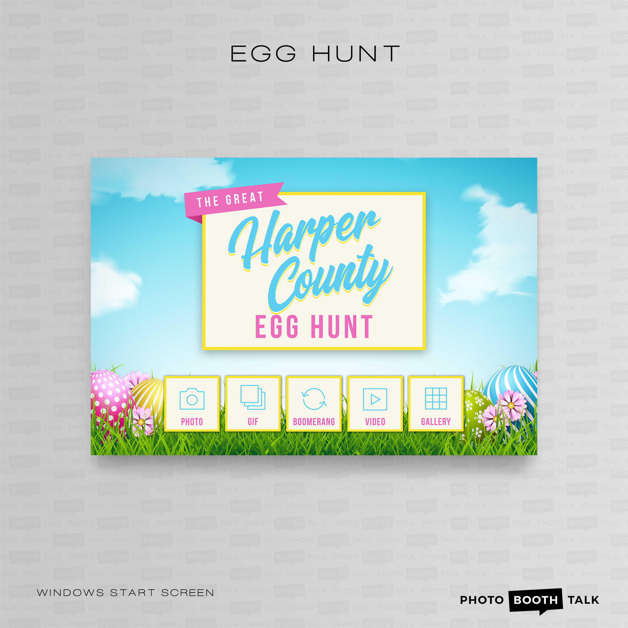 Egg Hunt - PC Welcome Screen