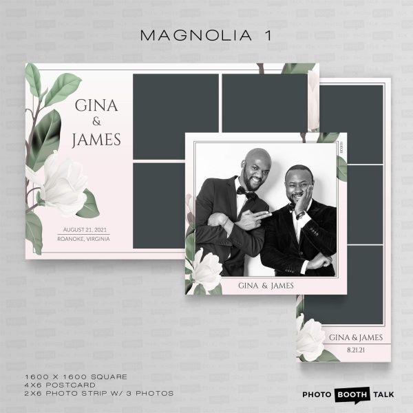 Magnolia 1 - Square - For Canva