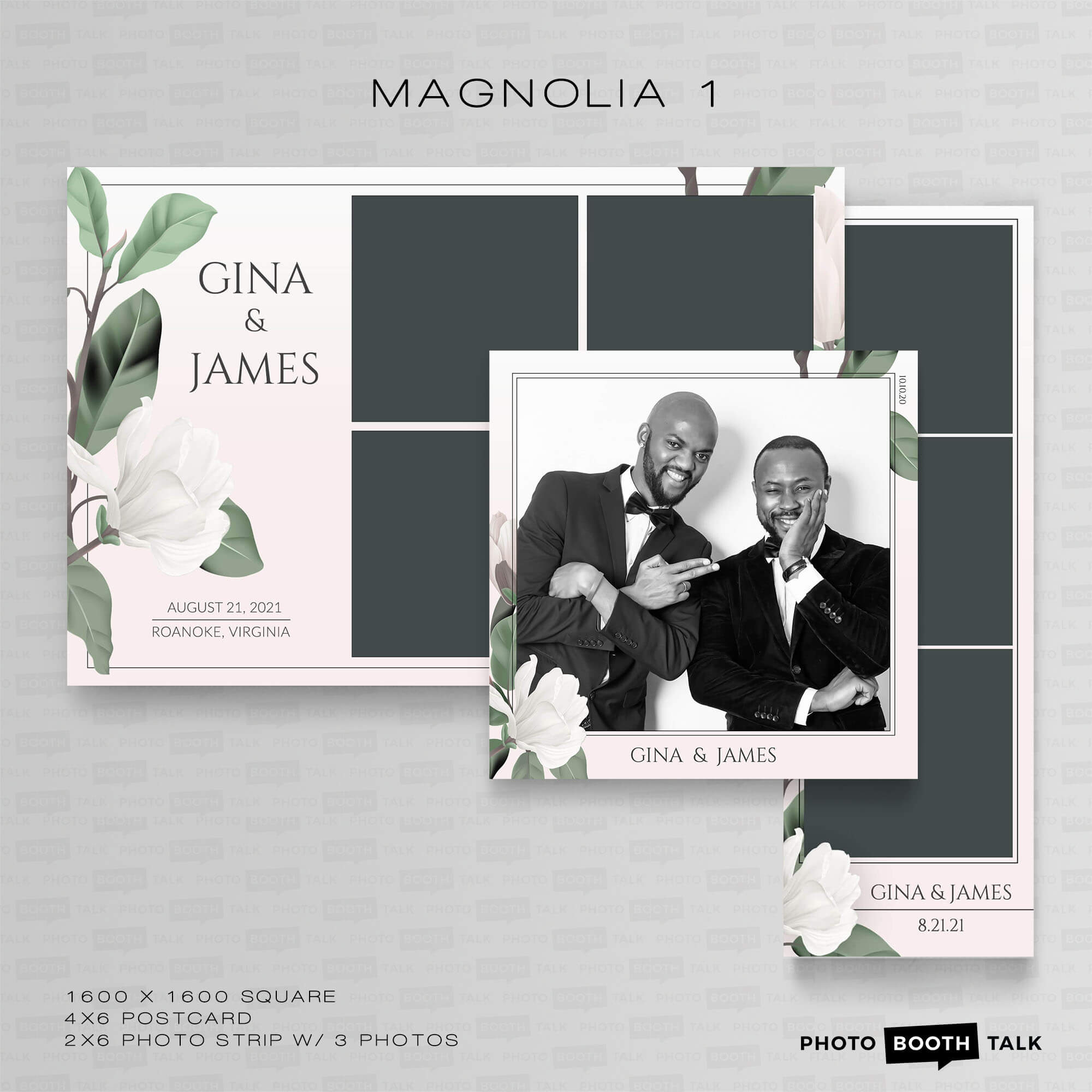 Magnolia 1 - Square - For Canva
