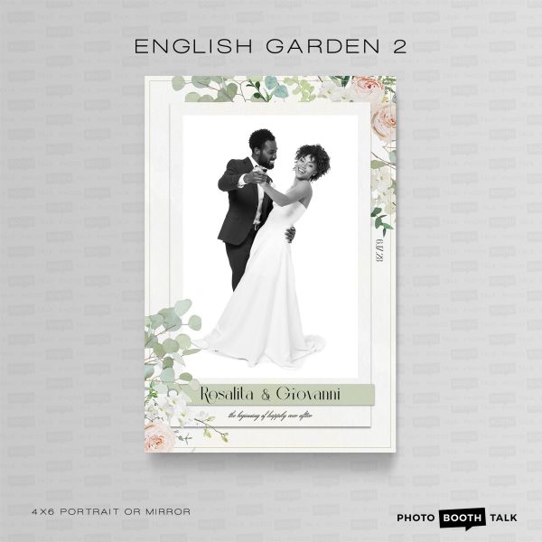 English Garden 2 - Portrait Mirror  - Photoshop PSD Files