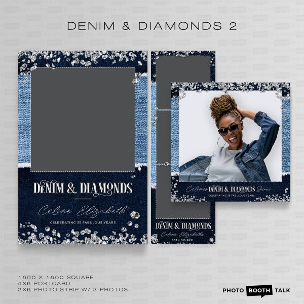 Denim & Diamonds 2 - Square - Photoshop PSD Files