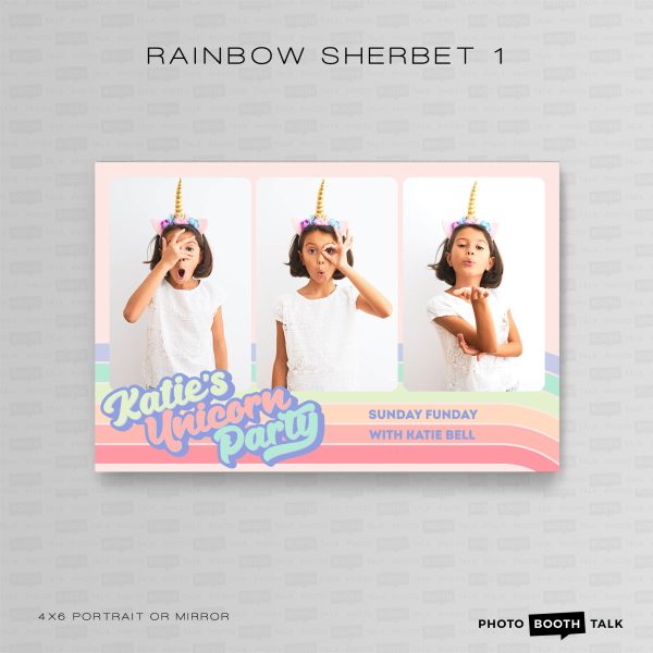 Rainbow Sherbet 1 - Portrait Mirror - For Canva