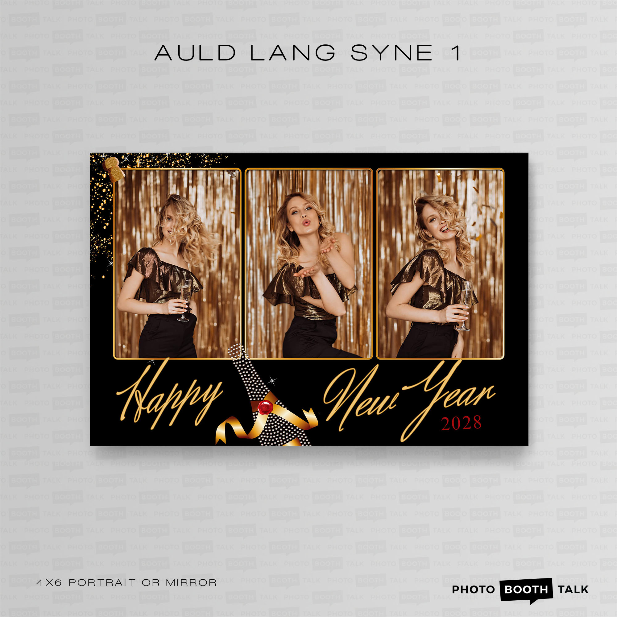 Auld Lang Syne 1 - Portrait Mirror - For Canva